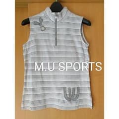 M.U SPORTS☆ノースリーブ ジップトップスミエコウエサコレディース