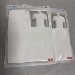 UNIQLO AIRism クルーネックT 半袖 Mサイズ 2枚セットのサムネイル