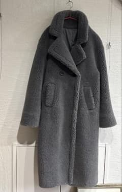 ブルーフロンセ テディコート スリムなロングチャコール 新品 - メルカリ