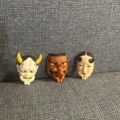 まちぼうけ 能面3個セットのサムネイル