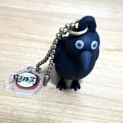 usj限定！鬼滅の刃 カラスキーホルダー 鎹鴉（かすがいガラス 時透無