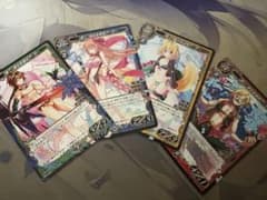 ミリオンアーサーTCG PR4枚セット 滅炎型傭兵/歌姫/盗賊/富豪アーサー