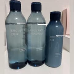 【セット】無印良品 薬用クリアケア化粧水・拭き取りローション・乳液のサムネイル