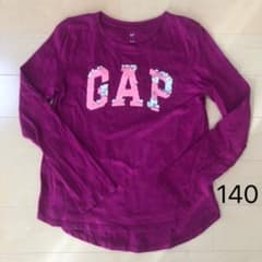 【最終値下げ】Gap kids 長袖 ロンT スパンコール 紫　140㎝のサムネイル
