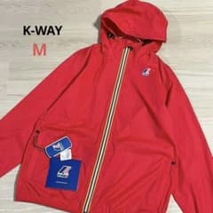 k-way claude ナイロンジャケット新品M ☆K-WAY ケーウェイ☆ナイロンジャケット Claude☆M☆レッド - メルカリ