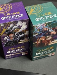 二つの伝説　王族の血統　BOX 未開封　テープ付き　ボックス　4BOXセット ワンピース 未開封 王族の血統 ニつの伝説 BOXセット テープ付き