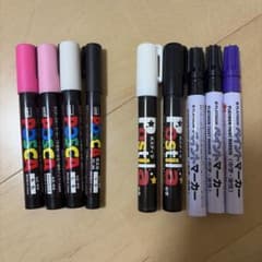 ポスカ セット売り ポスターカラーマーカー ピンク【スクバデコ】のサムネイル
