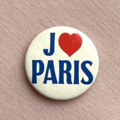 ヴィンテージ 缶バッジ I love PARISのサムネイル