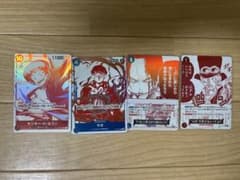 h*t様 ワンピースカードゲーム　P まとめ売り　エース　サボ　ルフィ　受け継がのサムネイル