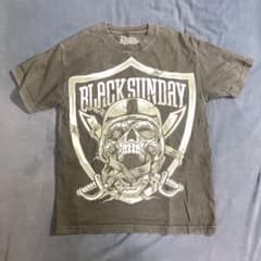 BLACK SUNDAY スカルデザイン Tシャツ MEDのサムネイル