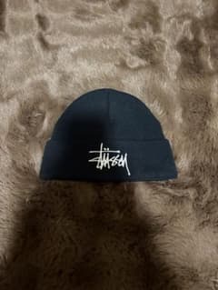 Stussy ニット帽 ビーニー ブラックのサムネイル