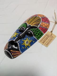 WAYAN NATURAL WEAR 木製マスク メキシコ カンクン購入のサムネイル