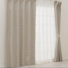 ニトリ 遮光1級・遮熱・遮音カーテン ベージュ 100X200cm RD120のサムネイル