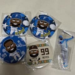 北海道日本ハムファイターズ レイエス 缶バッジ 4点セット　おまけありのサムネイル