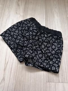 【美品】ショートパンツ 100cm 黒 レースのサムネイル