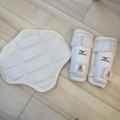 MIZUNO - JKF MIZUNO 空手防具 3点セット MIZUNO 3点セット ミズノ 空手 インステップガード＆シンガード