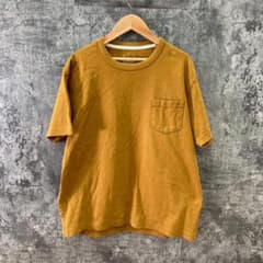 Ryohin Keikaku Color T-Shirt, 100% Cotton, Yellow (L)