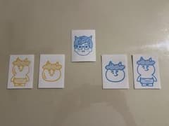 鬼のキャラクター ステッカー 5枚セットのサムネイル