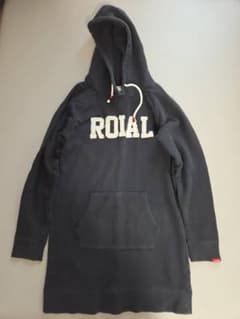 ROIAL パーカー ロング丈 ブラックのサムネイル