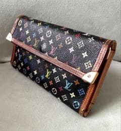 い*ご様 ルイヴィトン 長財布 サラ 村上隆コラボ マルチカラー 廃番】 ルイヴィトン モノグラム マルチカラー 長財布 村上隆コラボ