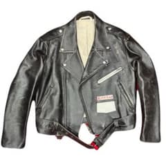 ラフシモンズRAF SIMONSショートダブルライダースジャケット牛革サイズ 
