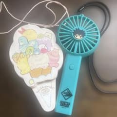 Jujutsu Kaisen & Sumikko Gurashi Charm Fan with Strap SG-0487