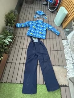 子ども　キッズ　スキーウェア　グローブ　セット　130のサムネイル