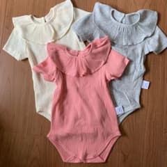 【新品未使用】ロンパース　半袖　3セットのサムネイル