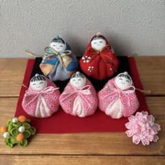 6】雛人形 ハンドメイド ひな人形 ひな祭り ミニ飾り 玄関飾り - メルカリ