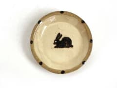 陶芸家　作家物　船木研児　舩木　研兒　うさぎ　丸皿　布志名焼　出雲　民芸　民藝 m72367869072_1.jpg?1735385523