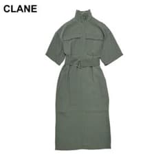 미품 CLANE HALF ZIP MILITARY ONE PIECE