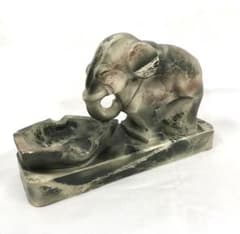Elephant boat trinket box, antique, fine art, collectible.