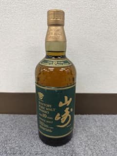未開栓 サントリーピュアモルトウイスキー 山崎10年 グリーンラベル 