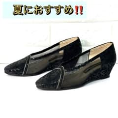 maria collection ✨ レース パンプス ウェッジソール‼️のサムネイル