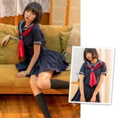 BODY LINE 紺色半袖セーラー服のサムネイル
