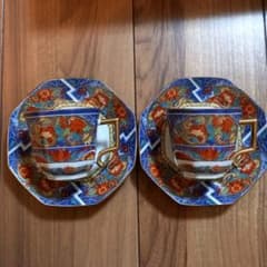 のりそら様専用　エクレクティック　カイカイ　唐花柄カップ&ソーサーのサムネイル