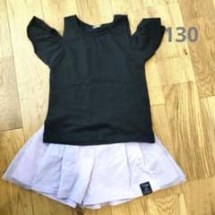 肩あきTシャツとハーフパンツセットのサムネイル