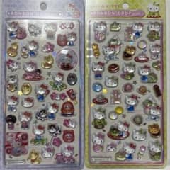 【正規品】ハローキティ 和柄 ボンボンドロップシール 2種セットのサムネイル