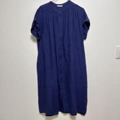 【アン様専用】blue willow ネイビー シャツワンピース 半袖のサムネイル