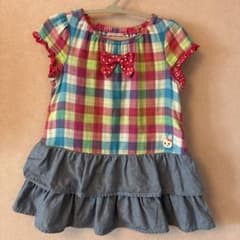 ミキハウス　チェック柄　チュニック　90サイズのサムネイル