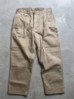 J.S.HOMESTEAD タックチノトラウザー ミリタリー ワイドパンツ Mのサムネイル