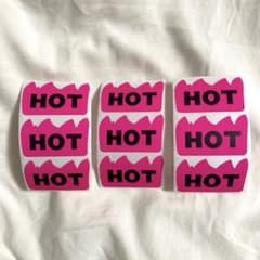 HOT ステッカー シール 蛍光ピンクのサムネイル