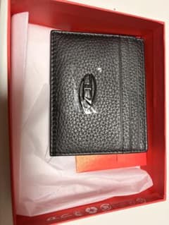 DIESEL ディーゼル　ブラック　レザー カードケース 　新品 X09018のサムネイル