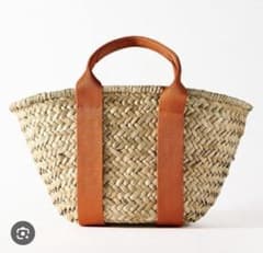 ZARA ラフィアストローかごバックのサムネイル