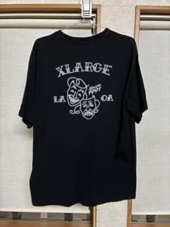 【美品】XLARGE 黒Tシャツ バックプリント LA CA 1991 ロゴ Lのサムネイル