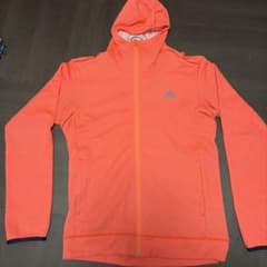 adidas アディダス ジャージ パーカー オレンジ L