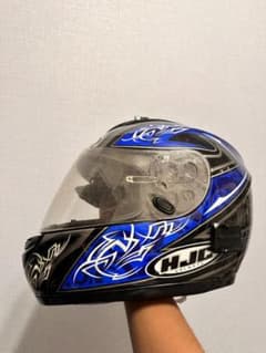 【ジャンク品】HJC フルフェイスヘルメット ブルー系のサムネイル