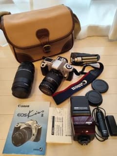 送料込】Canon EOS Kiss IIIフィルム一眼レフカメラセット - メルカリ