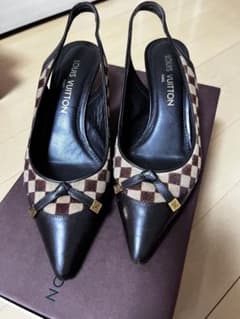 LOUIS VUITTON ヴィトン⭐︎ダミエはらこスリングバックヒール - メルカリ