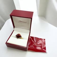 バカラ Baccarat クリスタルリング レッド 指輪 約15号 箱付き - メルカリ